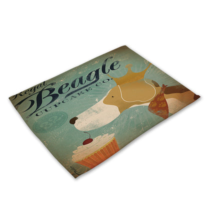 Nordic cartoon animal series placemat