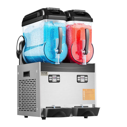 US Local 12Lx2 Tank Commercial Slushy Machine Margarita Smoothie Drink Maker
