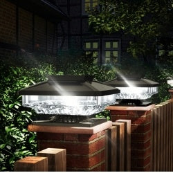 US Local 6 Pack Outdoor Post Cap Lights Cold White IP65 Waterproof For Deck Fence Post Patio Decoration
