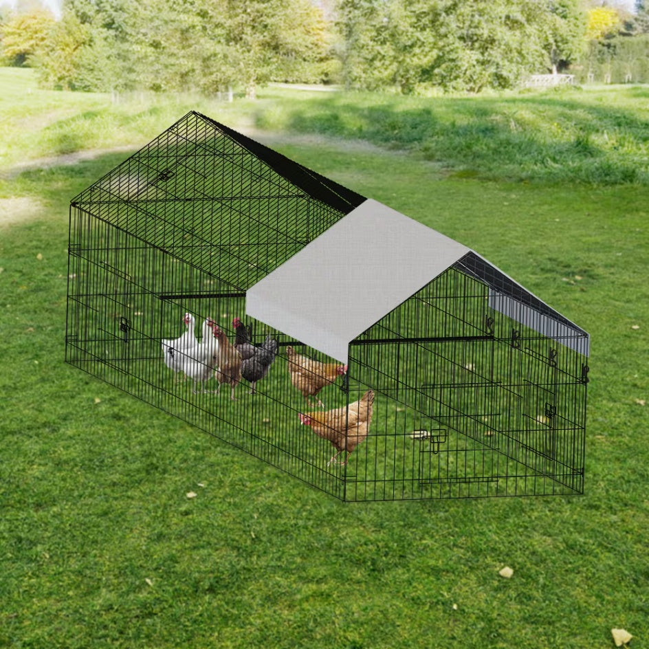US Local Poultry Farming Outdoor Metal Chicken Coop