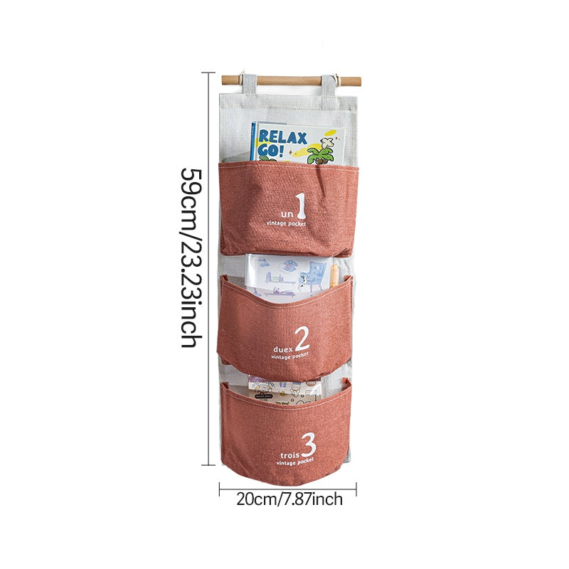 US Local Three-layer Hanging Storage-Pink 5095