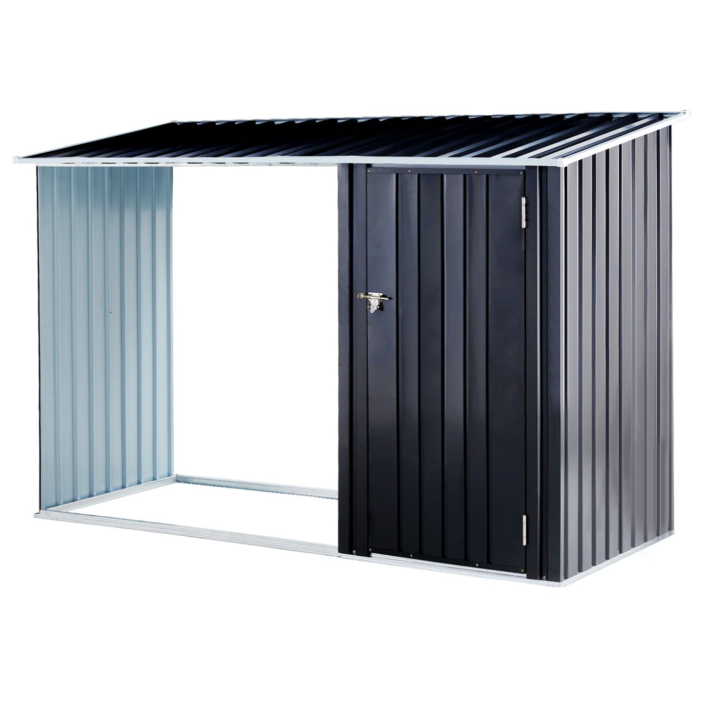 US Local Metal Firewood Storage Shed
