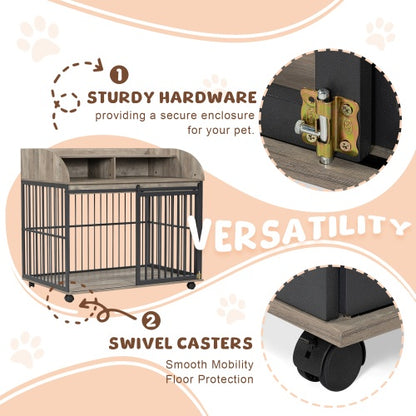 US Local The Wooden Kennel Kennel Is Suitable For Large Medium-sized Dogs