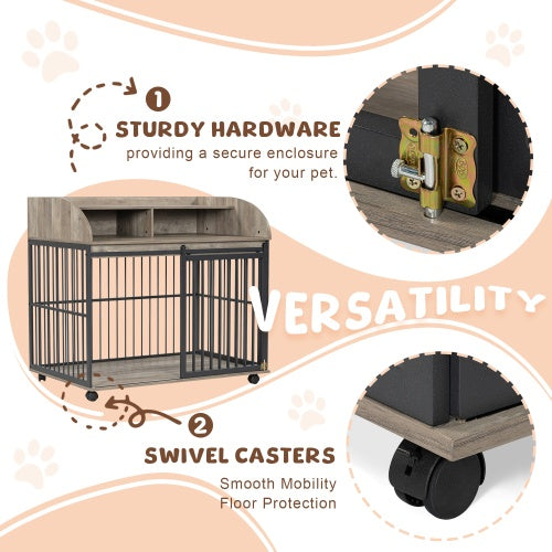 US Local The Wooden Kennel Kennel Is Suitable For Large Medium-sized Dogs