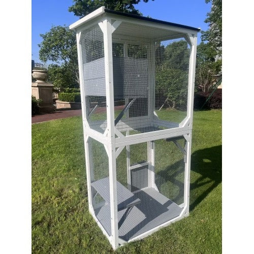 US Local Outdoor Indoor Cat Pet Climbing Frame Game Cage Cute Large Space