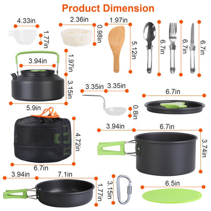 US Local 16 Camping Cookware Sets