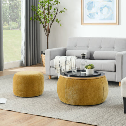 US Local Circular Storage Footstool 2-in-1 Function