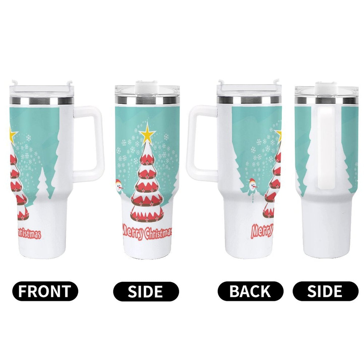 PHDT00343 POD US Local Tumbler 40 oz Large Capacity Car Cup Christmas, Snowman
