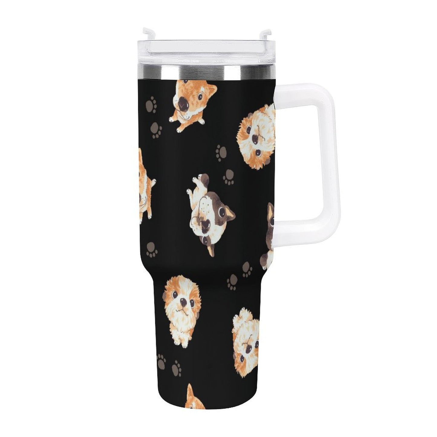 PHDT00408 POD US Local Tumbler 40 oz Large Capacity Car Cup Lovely Dog