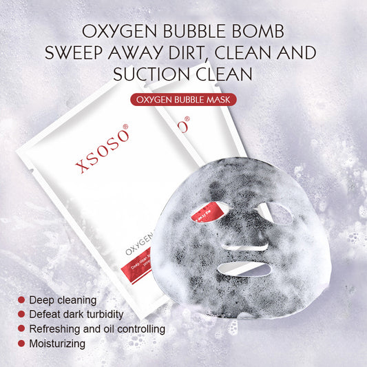US Local Bubble Mask - 5 Pieces In 1 Box - Deep Cleansing & Pore Tightening Facial Treatment For Radiant Skin