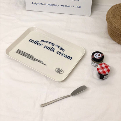 Korean Style Household Rectangular Dim Sum Tray