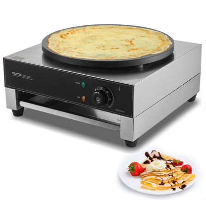 US Local 16-Inch Electric Crepe Maker Commercial Crepe Machine 1700W Non-stick