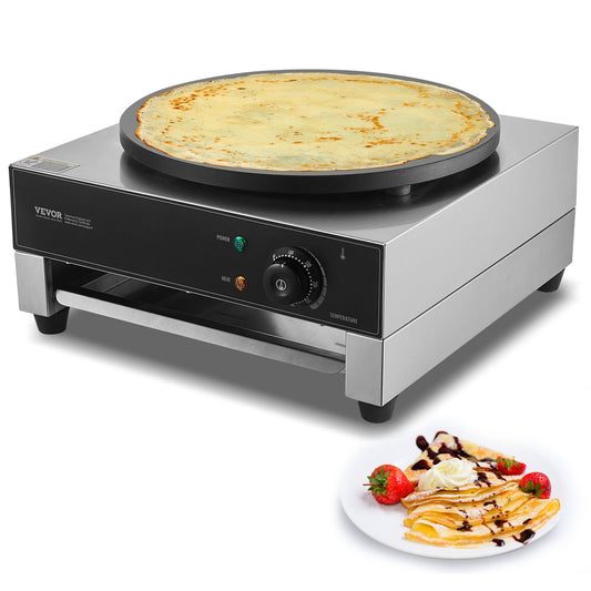 US Local 16-Inch Electric Crepe Maker Commercial Crepe Machine 1700W Non-stick