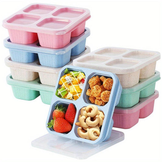 US Local Portable Four-compartment Environmentally Friendly Daily Use Lunch Box