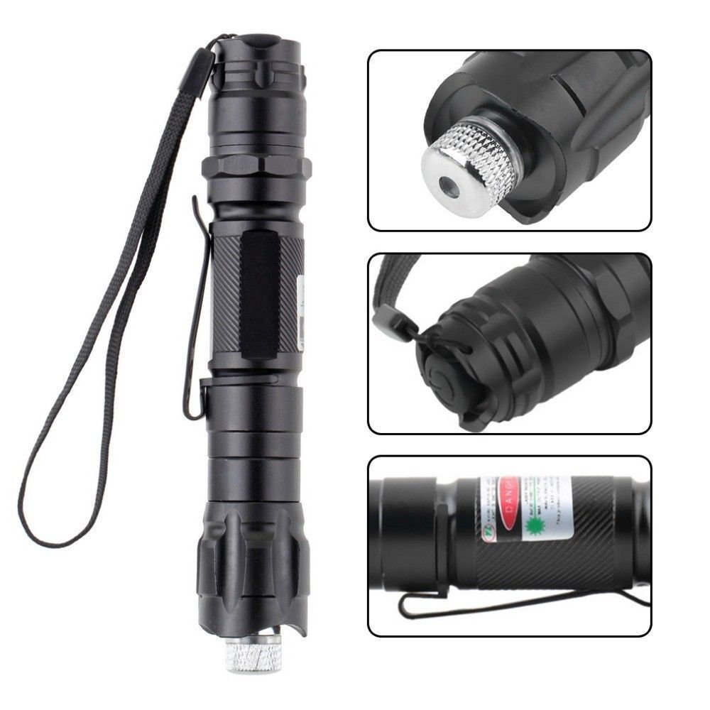 US Local Green Laser Pointer USB Rechargeable Pen LED Flashlight Torch Visible Beam Lazer