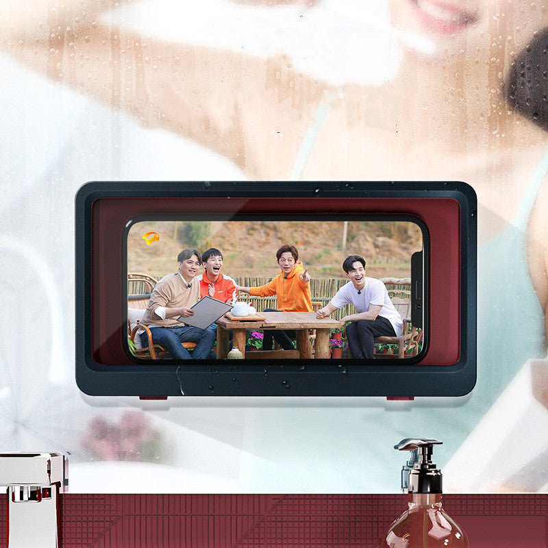 USA Local Bathroom Waterproof Wall Mounted Phone Case Anti-fog
