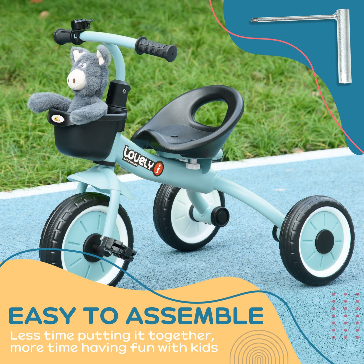 US Local Tricycle for Kids Age 2-5