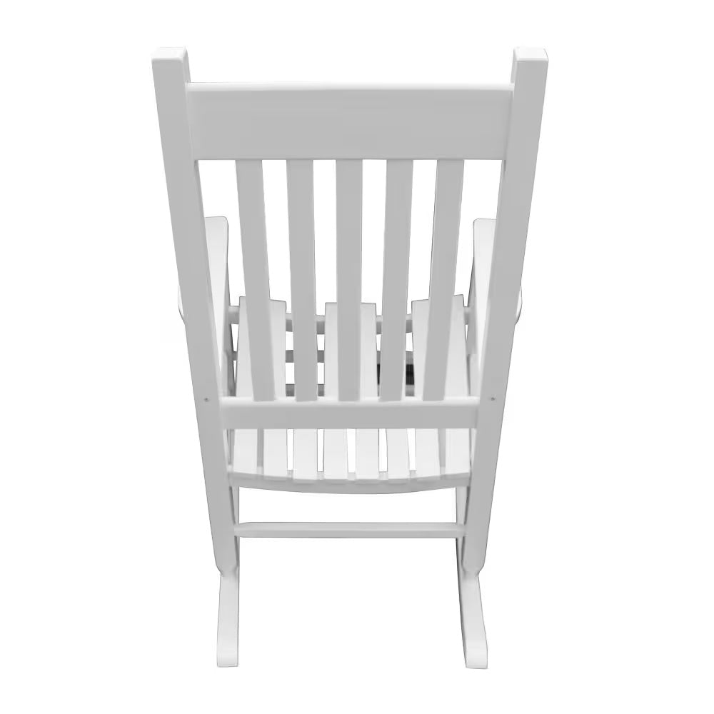 US Local Wooden Porch Rocker Chair WHITE