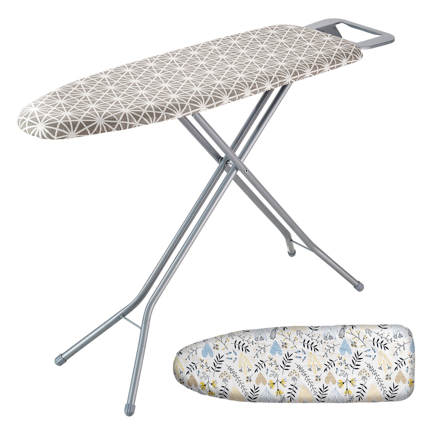 US Local VEVOR Ironing Board With Large 51 X 13 Ironing Surface, Thickened 4 Layers Iron Board With Heat Resistant Cover And Cotton Cover, 7 Adjustable Heights Ironing Board For Home Laundry Room Use