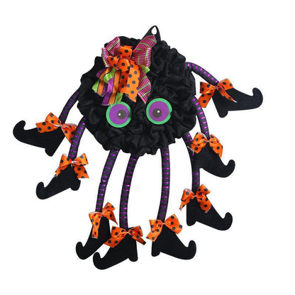 US Local Creative Halloween Multi-legged Spider Door Hanging Wreath Party Decorations