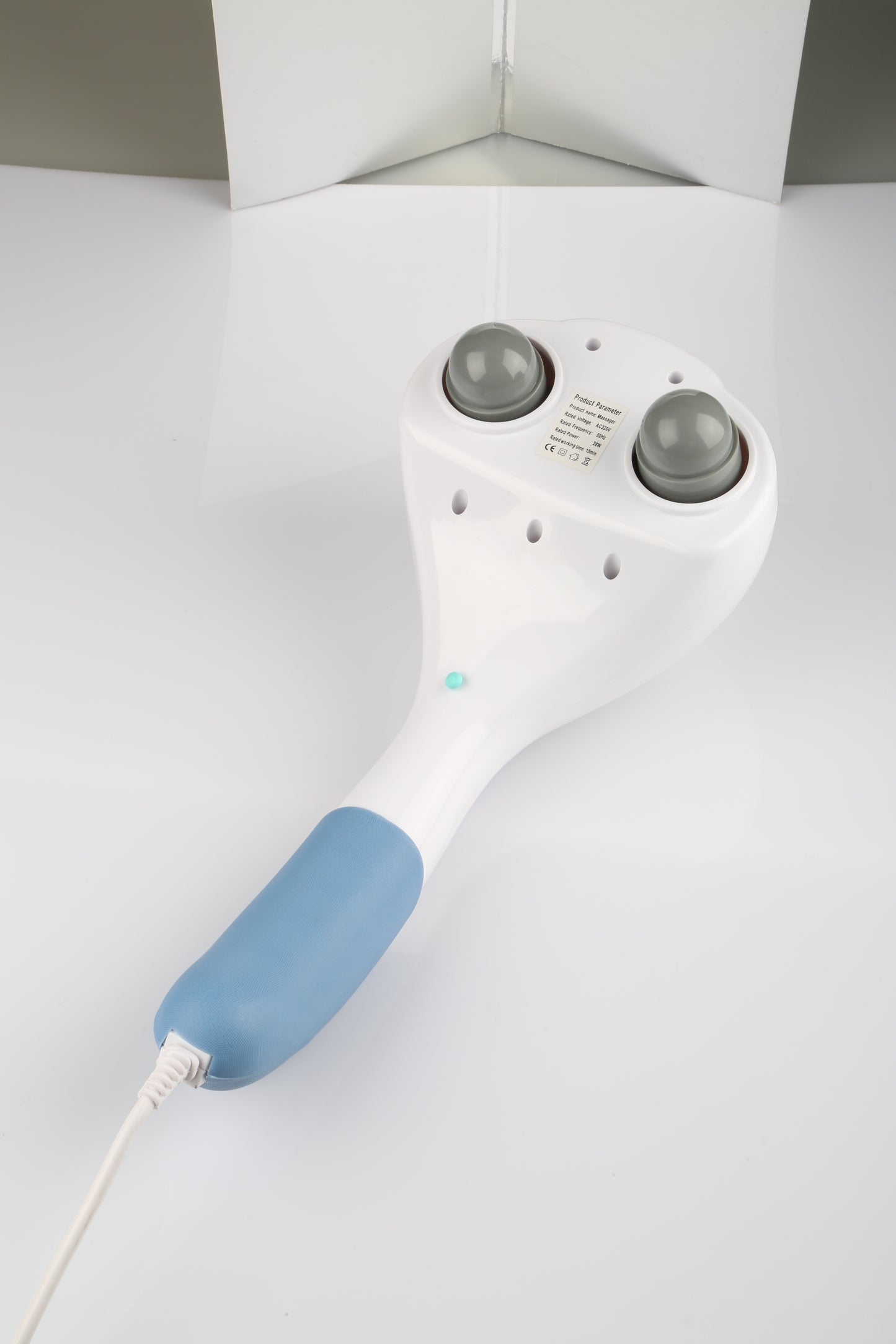 US Local 1 Pc Electric Full Body Percussion Massager Handheld Double Head Vibrating Body Relax For Neck Back Legs