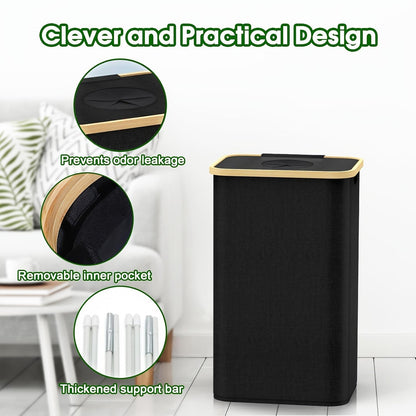 US Local Kitchen  Recyclable Trash Can 26 Gallons Removable Reusable Inner Bag With Lid Bottle Plastic Waste Kitchen Trash Can