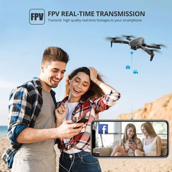 US Local 4DRC V13 Remote Control Drone 6K High-definition Dual Camera WiFi FPV Foldable Quadcopter Camera Drone, 2 Batteries, Logistics Randomly Sent By UPS, USPS, FEDEX