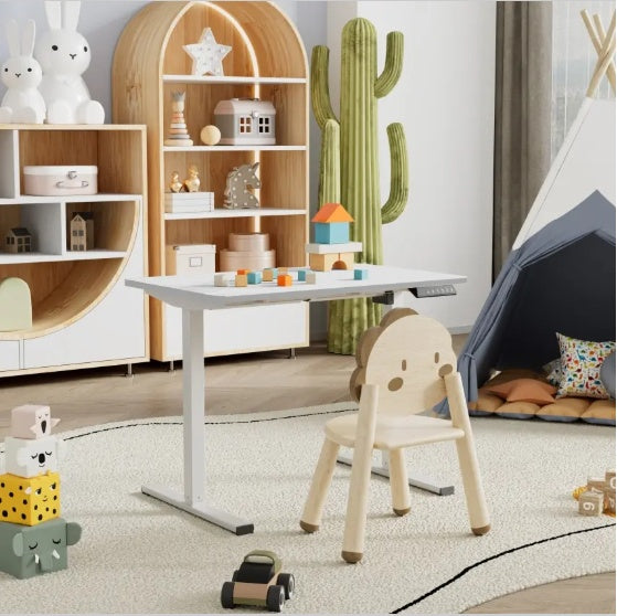 US Local Electric Standing Desk Whole Piece Adjustable Height Desk Home Office Computer Workstation Sit Stand Up Desk