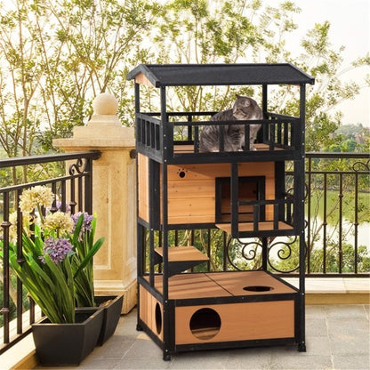 Cat House, Wooden Cat House, No Shipping On Weekends