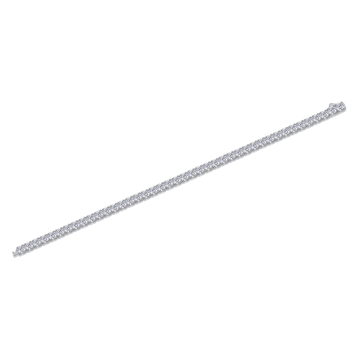 US Local Gravitation Luxury Fashion Mossan Diamond S925 Silver Bracelet