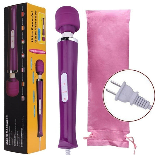 US Local Handheld Massager 20 Speed Wand Vibrating Massage Magic Full Body Therapy Motor
