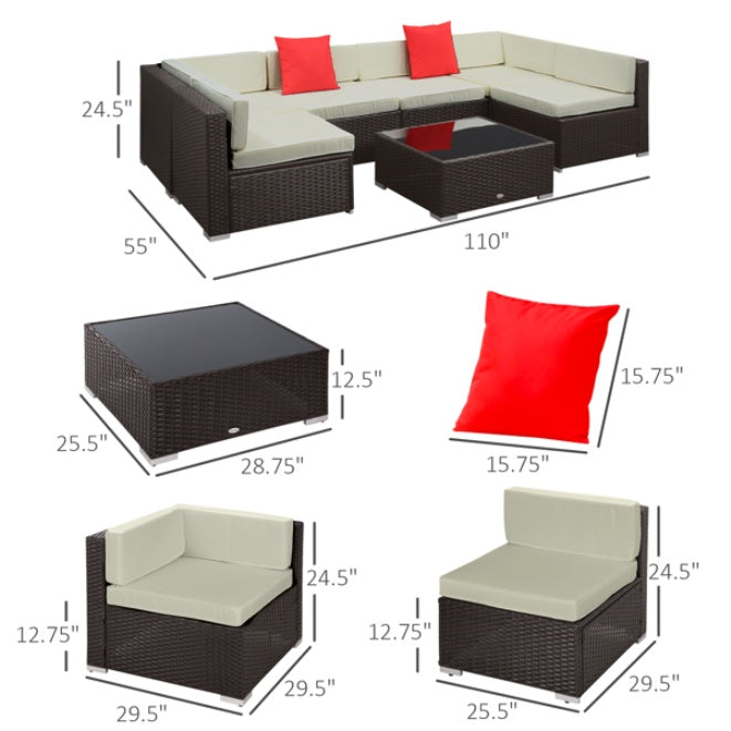 US Local Pieces Patio Furniture Set