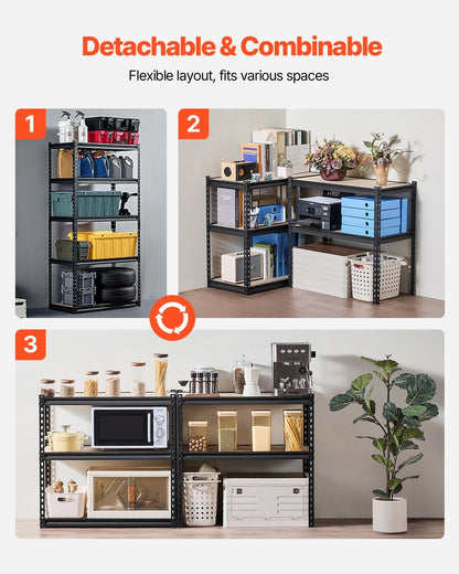 US Local Storage Shelves 16 D X 32 W X 62.8 H 5-tier Garage Storage Shelving