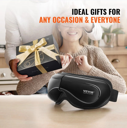 US Local Heated Eye Massager Eye Care Device 5 Modes Bluetooth Music Foldable