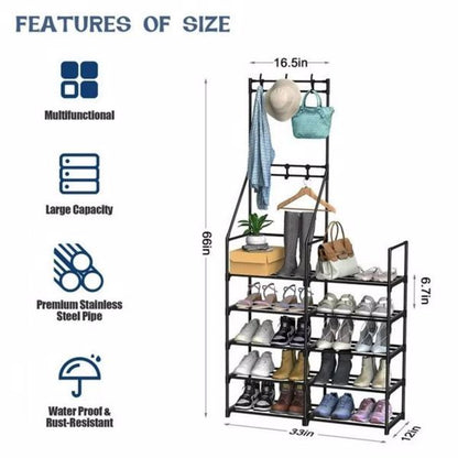 US Local 5-layer Shoe Rack, Shoe Storage Organizer