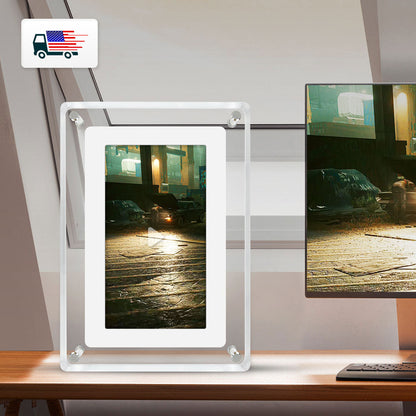 US Local 7 Inch 4GB IPS Screen Video Acrylic Portaretratos Digitales Digital Photo Picture Wifi Frame Signage Racks