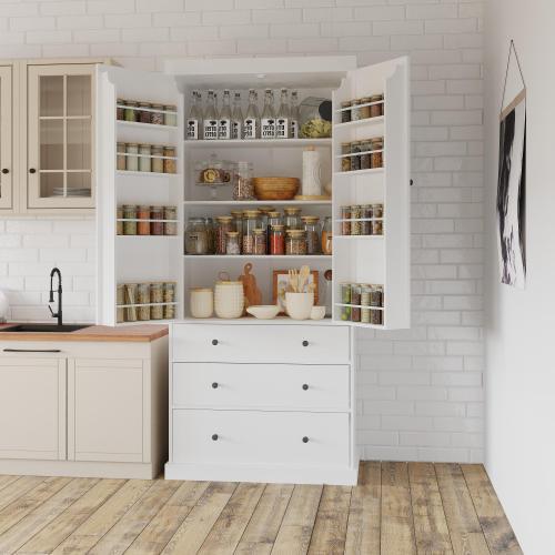 US Local 77 Inch Farmhouse Kitchen Storage Room