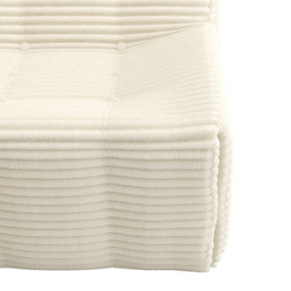 US Local Sofa, Full Sponge Compression Corduroy 3 Seat Sofa, Modern Minimalist Style Corduroy Sofa, Comfortable Compression Sofa, Space Efficient Design   Beige