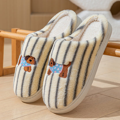 Women's Wear-resistant Soft Bottom Warm Keeping Cotton Slippers