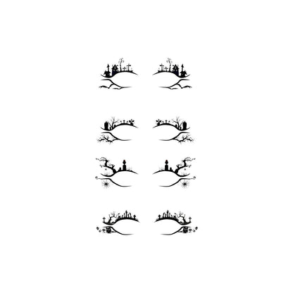 Halloween Eyeliner Stickers Party Makeup Tools