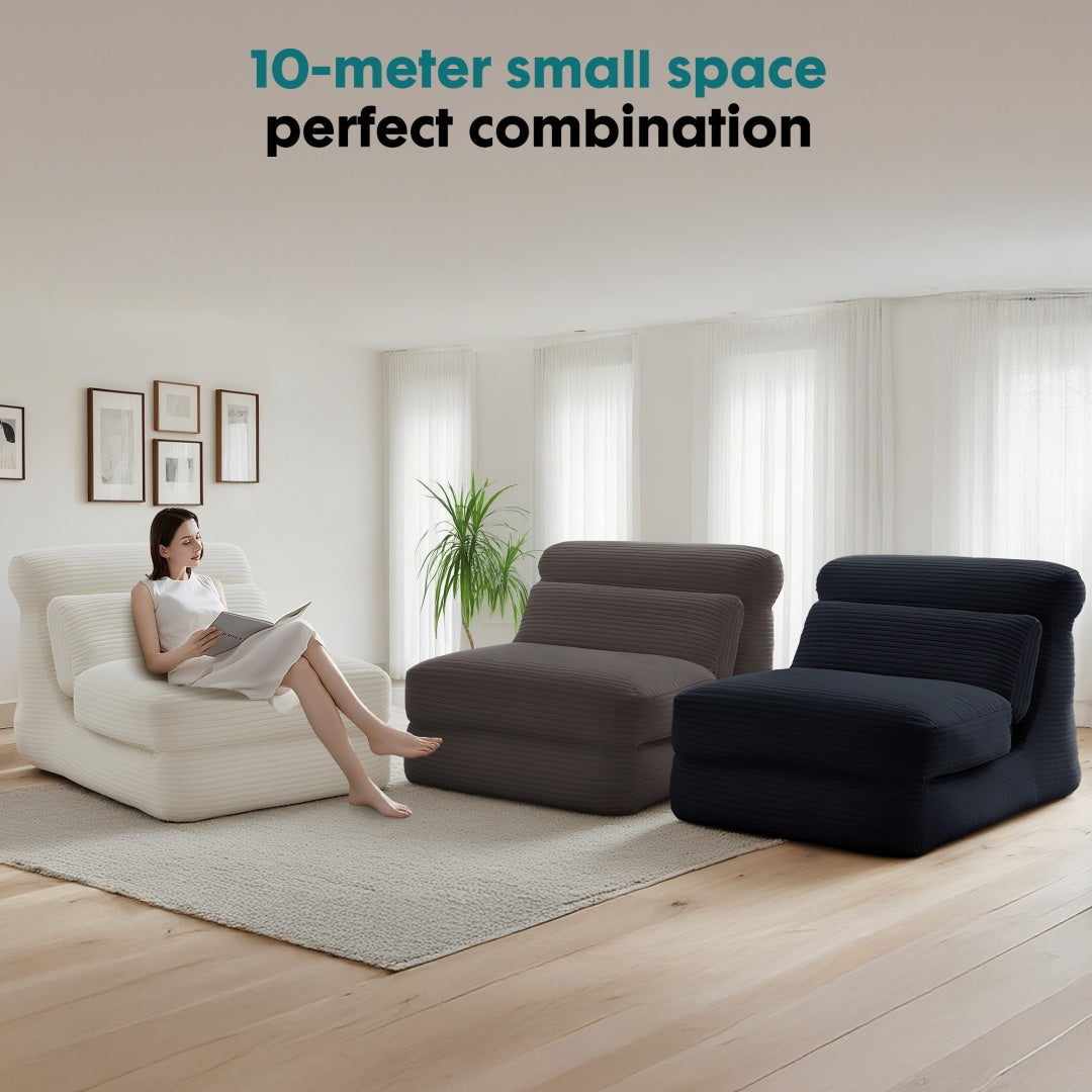 US Local Folding Sofa Bed, Convertible Comfy Sleeper Chair With Back Support, Foldable Floor Sofa Bed Couch