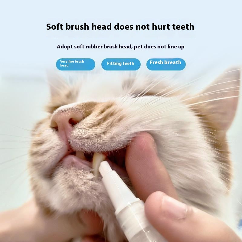 US Local Pet Toothbrush Pen Teeth Cleaning Tools Breath Pet