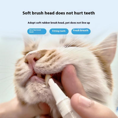 US Local Pet Toothbrush Pen Teeth Cleaning Tools Breath Pet
