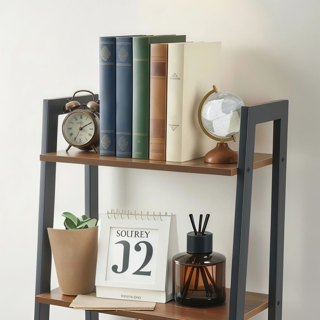 US Local 4-Tier Ladder Shelf, Bookcase Storage & Display Shelf