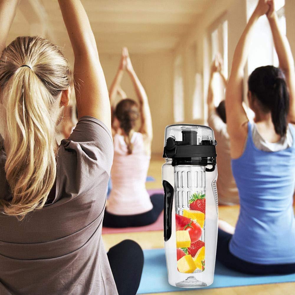 USA Local 32Oz Fruit Infusing Infuser Water Bottle Water Fruit Bottle BPA Free Plastic Sport Fruit Infuser Water Bottles With Infuser Juice Shaker Drink Bottle Of Water