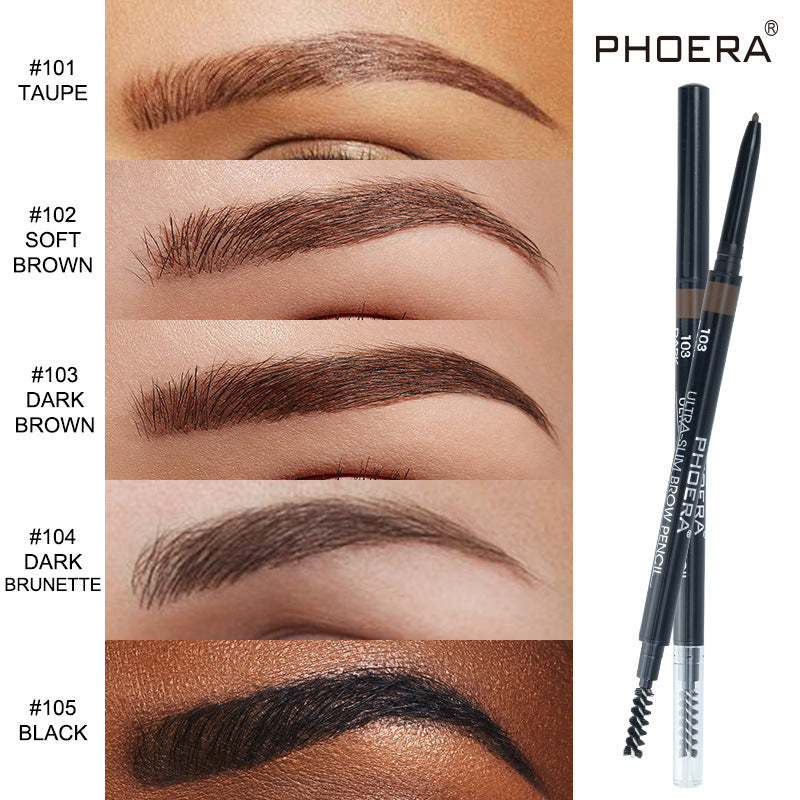 USA Local PHOERA New 5 Color Thin Eyebrow Pencil