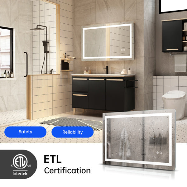 US Local LED Lighting Bathroom Wall Mounted Mirror