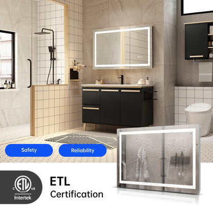 US Local LED Lighting Bathroom Wall Mounted Mirror