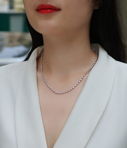 Heart-to-heart - A Fashionable And Luxurious Diamond Jewelry Pendant Set With Moissanite S925 Sterling Silver And Platinum Plating