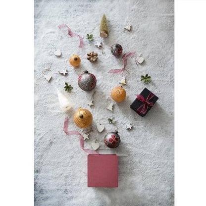 US Local D4.7 Christmas Ball Ornaments, Glass Decorative Hanging Ball Christmas Tree Ornaments For Holiday Party Decorations, Set Of 4